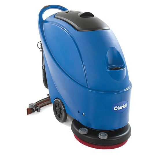 floor scrubber with vacuum equipment item