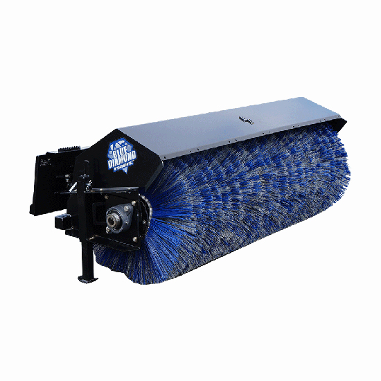 power broom attachment for a skid steer