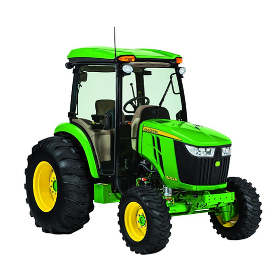 Cabbed utility tractor at 52 horse power